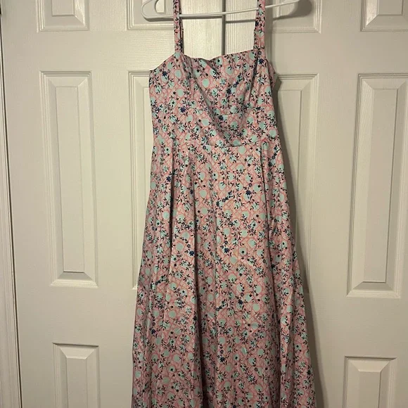 Hill House Margot Dress Pink Basketweave Large - Picture 7 of 11